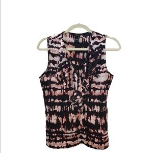 Ann Taylor sleeveless blouse with ruffles. Size 8. Excellent condition.